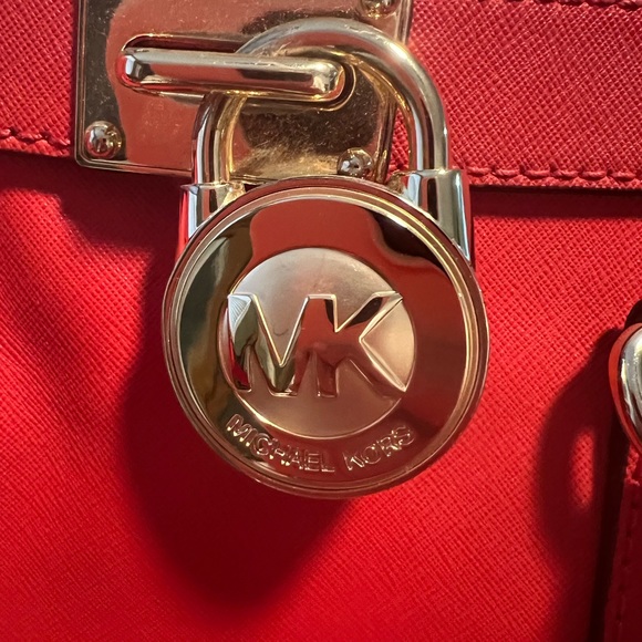 Michael Kors Red Leather Bag - Picture 6 of 7